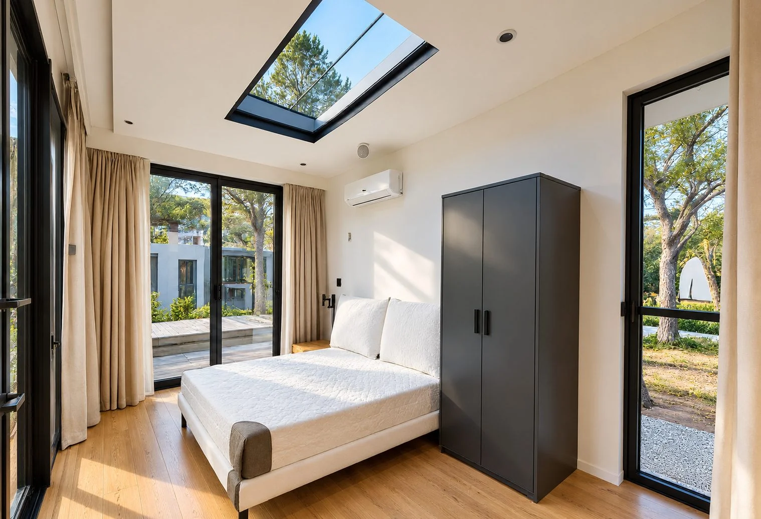 AIIA Open, tiny house de 26 m² : chambre, rendu 3D